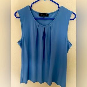 Kasper Sleeveless Blue Blouse L